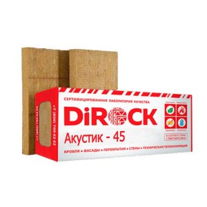 Теплоизоляция DiROCK Акустик - 45 кг/м³